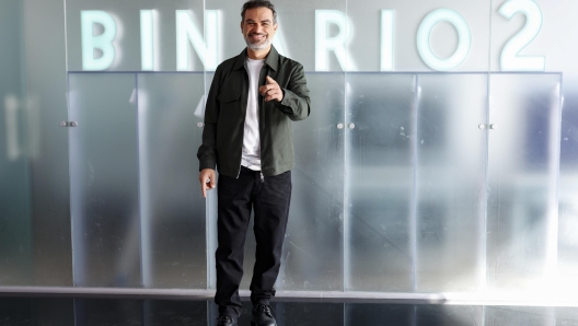 Andrea Perroni durante il photocall per la trasmissione televisiva Binario 2 in onda su Rai 2, Stazione Tiburtina, Roma, 18 ottobre 2024. ANSA/FABIO FRUSTACI