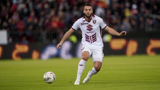 Torino?s Sebastian Walukiewicz    during the Serie A soccer match between Cagliari and Torino Fc at the Unipol Domus in Cagliari - October, 20 2024. Sport - Soccer EXCLUSIVE TORINO FC (Photo by Fabio Ferrari/LaPresse)