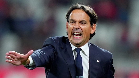 Inter Milan’s head coach Simone Inzaghi  during the Serie A soccer match between Monza and Inter at the U-Power Stadium in Milan, north Italy - Sunday , September 15 2024. Sport - Soccer . (Photo by Spada/LaPresse)