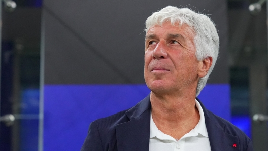 Atalanta?s Gianpiero Gasperini during the Serie A soccer match between Inter and Atalanta at the San Siro Stadium in Milan, north Italy - Friday , August 30, 2024. Sport - Soccer . (Photo by Spada/Lapresse)