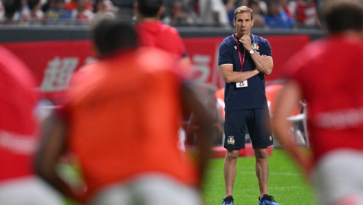 SAPPORO, JAPAN - JULY 21: Head Coach Gonzalo Quesada of Italy is seen prior to the International Test match between Japan and Italy at Sapporo Dome on July 21, 2024 in Sapporo, Japan. (Photo by Kenta Harada/Getty Images)