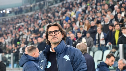 Torino coach Paolo Vanoli gesture during the italian Serie A soccer match Juventus FC vs Torino FC at the Allianz Stadium in Turin, Italy, 9 november 2024 ANSA/ALESSANDRO DI MARCO