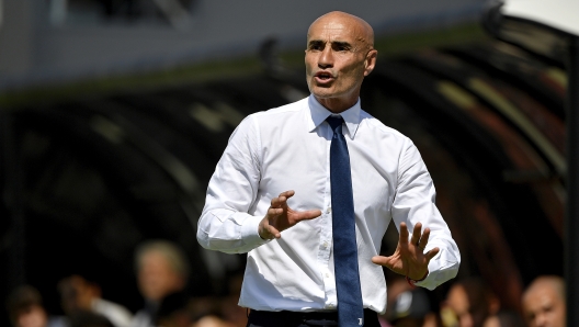 VINOVO, ITALY - APRIL 13: Juventus Under 19 head coach Paolo Montero during the Primavera 1 match between Juventus U19 and AS Roma U19 at Juventus Center Vinovo on April 13, 2024 in Vinovo, Italy. (Photo by Filippo Alfero - Juventus FC/Juventus FC via Getty Images)