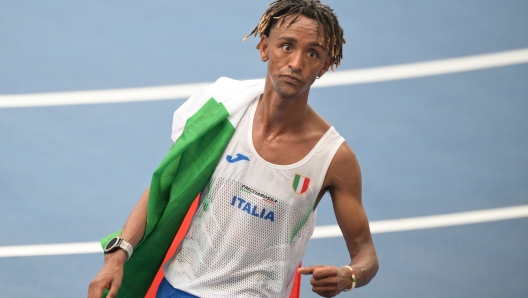 Italy’s  Yemaneberhan Crippa competes Half Marathon Men’s during the 26th edition of Rome 2024 European Athletics Championships at the Olympic Stadium in Rome, Italy - Saturday, June 9, 2024 - Sport, Athletics ( Photo by Alfredo Falcone/LaPresse )