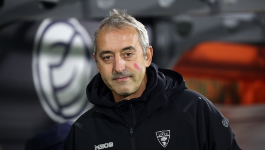 Lecce’s head coach Marco Giampaolo during the  Serie A enilive soccer match between Venezia and Lecce at the  Pier Luigi Penzo Stadium, north Est Italy -Monday, November 25, 2024. Sport - Soccer (Photo by Paola Garbuio /Lapresse)