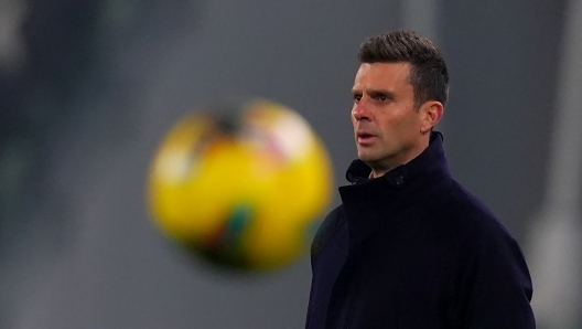 Juventus? head coach Thiago Motta during  the Serie A soccer match between Juventus and Bologna at Allianz Stadium in Turin , North Italy - Saturday , December 07  , 2024. Sport - Soccer . (Photo by Spada/Lapresse)