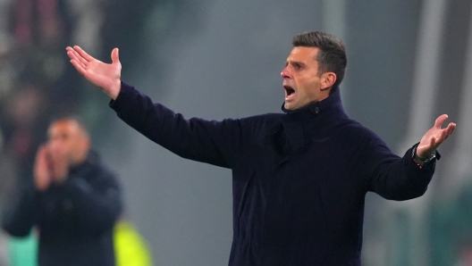 Juventus? head coach Thiago Motta during  the Serie A soccer match between Juventus and Bologna at Allianz Stadium in Turin , North Italy - Saturday , December 07  , 2024. Sport - Soccer . (Photo by Spada/Lapresse)