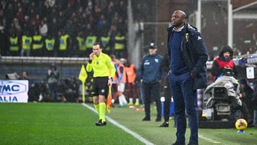 Genoa?s head coach Patrick Vieira during the Serie A soccer match between Genoa and Torino at the Luigi Ferraris Stadium in Genoa, Italy - Saturday, December 07, 2024. Sport - Soccer . (Photo by Tano Pecoraro/Lapresse)