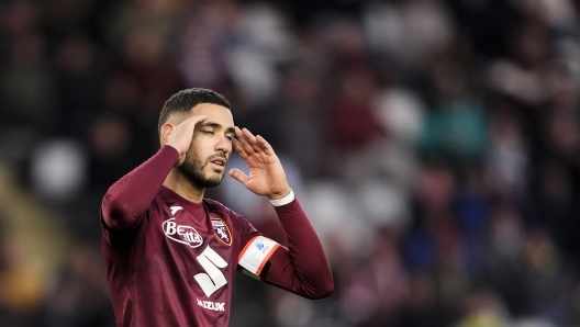 Torino?s Antonio Sanabria  during the Serie A soccer match between Torino FC and Monza at the Stadio Olimpico Grande Torino in Turin, north west Italy - November 24, 2024. Sport - Soccer EXCLUSIVE TORINO FC (Photo by Fabio Ferrari/LaPresse)