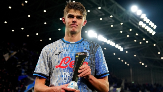 Atalanta's Charles De Ketelaere   Panini player of the match during  the Serie A soccer match between Atalanta and Empoli  at Gewiss  Stadium in Bergamo  , North Italy - Sunday  , December  22  , 2024. Sport - Soccer . (Photo by Spada/Lapresse)