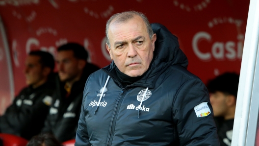 Fabrizio Castori durante la partita tra Bari vs Sudtiroldel Campionato italiano di calcio Serie BKT 2024/2025 - Stadio San Nicola, Bari, Italia - 21  Dicembre 2024 - Sport (foto di Donato Fasano/LaPresse)