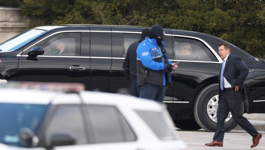 WASHINGTON, DC - JANUARY 20: U.S. President-elect Donald Trump arrives to the U.S. Capitol for inauguration ceremonies on January 20, 2025 in Washington, DC. Donald Trump takes office for his second term as the 47th president of the United States.   Joe Raedle/Getty Images/AFP (Photo by JOE RAEDLE / GETTY IMAGES NORTH AMERICA / Getty Images via AFP)