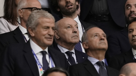 Beppe Marotta during the Euro 2024 soccer match between Spain and Italy at the Veltins Arena Stadion, Gelsenkirchen, Germany - Thursday 20, June 2024. Sport - Soccer. (Photo by Fabio Ferrari/LaPresse)