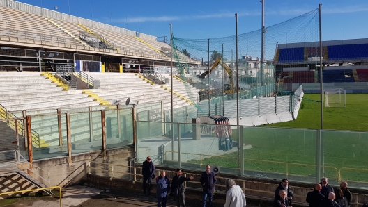 TARANTO IL 22-01-2025 Sopralluogo allo Stadio ?Iacovone? del presidente nazionale del CONI, Giovanni Malag, e del commissario straordinario, Massimo Ferrarese IN FOTO - TARANTO IL 22-01-2025  Sopralluogo allo Stadio ?Iacovone? del presidente nazionale del CONI, Giovanni Malag, e del commissario straordinario, Massimo Ferrarese - fotografo: ANGELO INGENITO