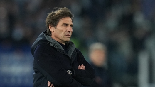 Napoli???s head coach Antonio Conte during the Serie A EniLive soccer match between Lazio and Napoli at the Rome's Olympic stadium, Italy - Saturday February 15, 2025 - Sport  Soccer ( Photo by Alfredo Falcone/LaPresse )