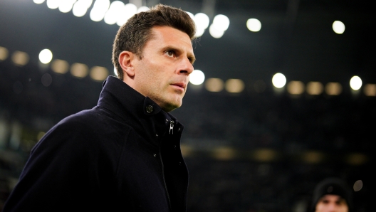 Juventus? head coach Thiago Motta during the Serie A soccer match between Juventus and Milan at the Allianz Stadium in Torino, north west Italy - Saturday, January 18, 2024. Sport - Soccer . (Photo by Marco Alpozzi/Lapresse)