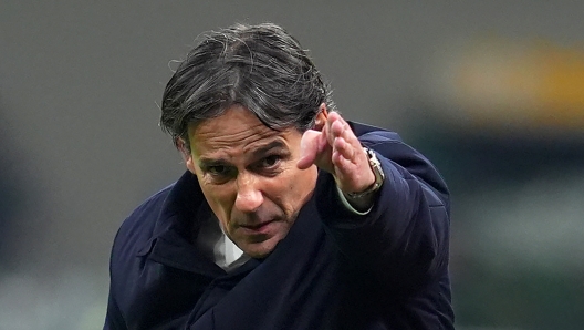 Inter Milans head coach Simone Inzaghi during the Serie A soccer match between  Milan and Inter  at San Siro Stadium in Milan  , North Italy -   Sunday , February 2, 2025  . Sport - Soccer . (Photo by Spada/LaPresse)