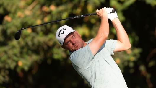 NAIROBI, KENYA - FEBRUARY 20: Dale Whitnell of England tees off on the 12th hole on day one of the Magical Kenya Open 2025 at Muthaiga Golf Club on February 20, 2025 in Nairobi, Kenya. (Photo by Luke Walker/Getty Images)