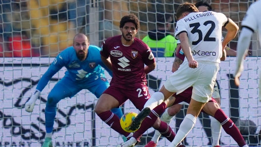 Parma's Mateo Pellegrino  scores 1-1  during  the Serie A soccer match between Parma and Torino at Tardini Stadium  in Parma   , North Italy - Saturday , March 08 , 2025  . Sport - Soccer . (Photo by Spada/LaPresse)