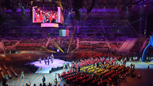 Opening ceremony of the Special Olympics World Games at the Inalpi Arena indoor stadium in Turin, Italy, 08 March 2025. ANSA/ALESSANDRO DI MARCO