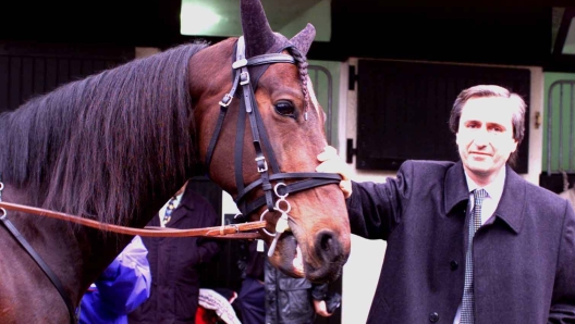 Enzo Giordano con Varenne prima dell' Amerique 2000 - foto Stefano grasso Varenne e Enzo Giordano Amerique 2000 - Fotografo: stefano Grasso