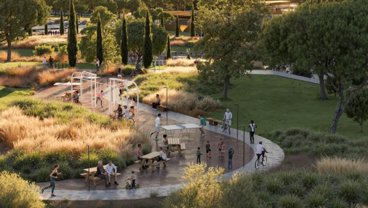 Immagine progetto area verde stadio Pietralata 2