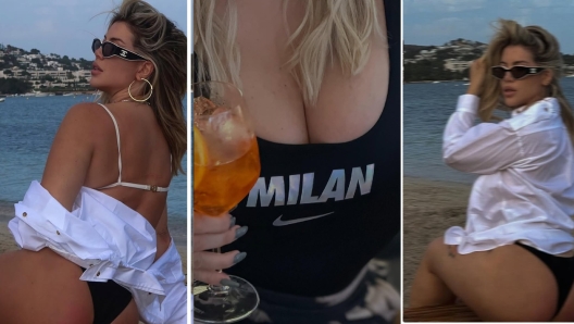 Wanda Nara al mare