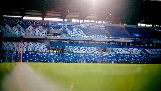 General view inside Mapei Stadium, Reggio nell`Emilia, Italy, prior to a Serie A TIM match.