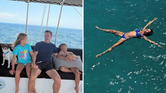 Elisabetta Canalis, vacanza in Sardegna con l'ex marito Brian Perri