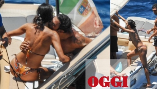 Elisabetta Gregoraci e Francesco Arca, bacio in barca a Pantelleria