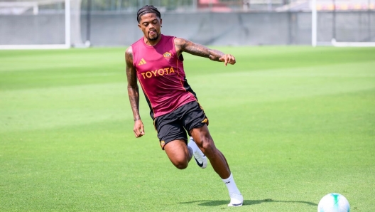Allenamento della Roma a Trigoria