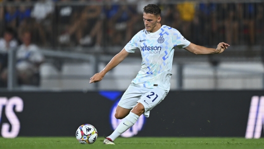 Kristjan Asllani of FC Internazionale in action during a Pre-Season Friendly match.