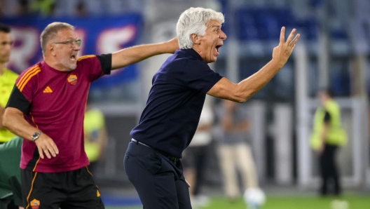Gian Piero Gasperini sulla panchina della Roma