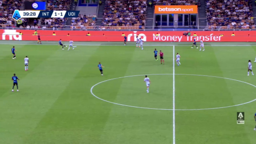 Inter Milan losing possession