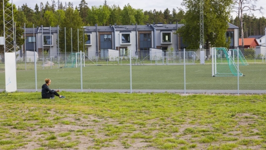 A youth football field