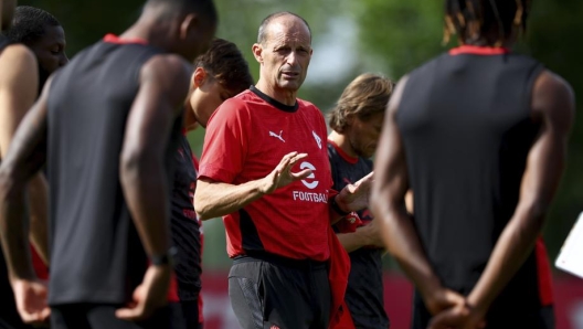 Игроки «Милана» на тренировке или в матче