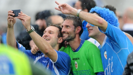 Andrea Ardito durante una partita con il Como.