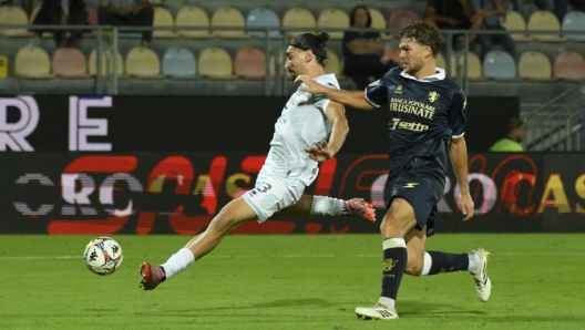 Serie B football match action between Frosinone and Sudtirol