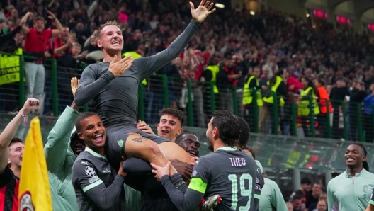 Camarda celebrating a disallowed goal