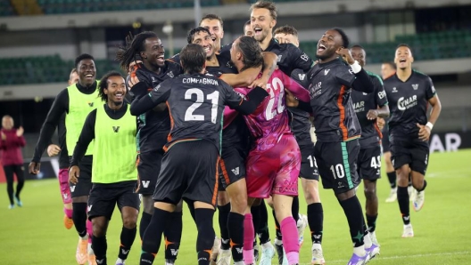 Football match between Verona and Venezia