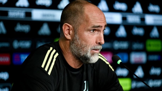Igor Tudor, allenatore della Juventus, durante una conferenza stampa.