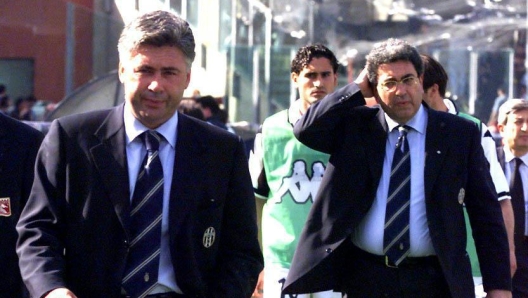 Carlo Ancelotti and Giorgio Perinetti
