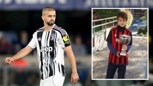 Edon Zhegrova con una maglia del Milan