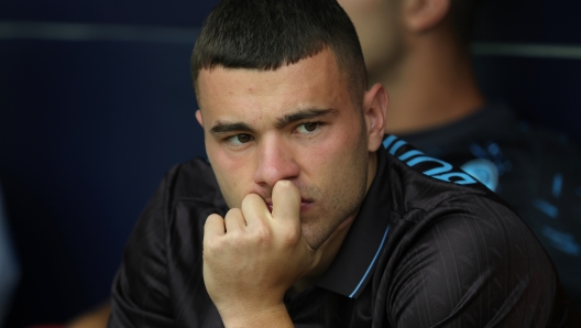 Alessandro Buongiorno del Napoli durante un`amichevole estiva.