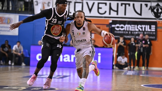 Immagine generica di una partita di basket della Serie A.