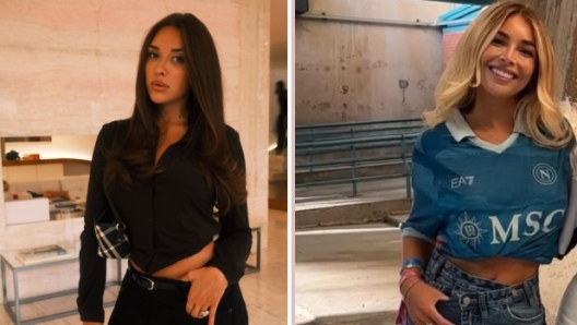 Kevin De Bruyne e Scott McTominay a bordo campo di un match di padel delle loro compagne