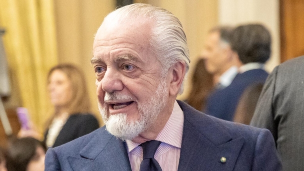 Aurelio De Laurentiis, SS Napoli, in occasione della presentazione della collezione numismatica 2026. Ministero dellâeconomia e finanze MEF, Roma LunedÃ¬ 09 Febbraio 2026 (foto Mauro Scrobogna / LaPresse) Aurelio De Laurentiis, SS Napoli at the presentation of the 2026 numismatic collection. Ministry of Economy and Finance MEF, Rome, Monday February 09 2026. (Photo by Mauro Scrobogna / LaPresse)