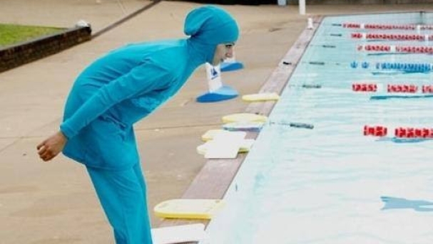 burqa burqini piscina