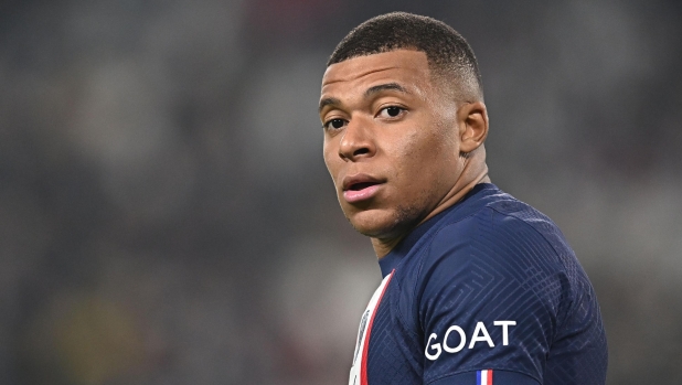 PSG's Kylian MbappÃ¨ in action during the group stage of the Uefa Champions League soccer match Juventus FC vs Paris Saint-Germain FC at the Allianz Stadium in Turin, Italy, 2 November 2022 ANSA/ALESSANDRO DI MARCO