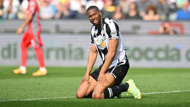 UDINE, ITALY - APRIL 23: Beto of Udinese Calcio reacts after a missed chance during the Serie A match between Udinese Calcio and US Cremonese at Dacia Arena on April 23, 2023 in Udine, Italy. (Photo by Alessandro Sabattini/Getty Images)